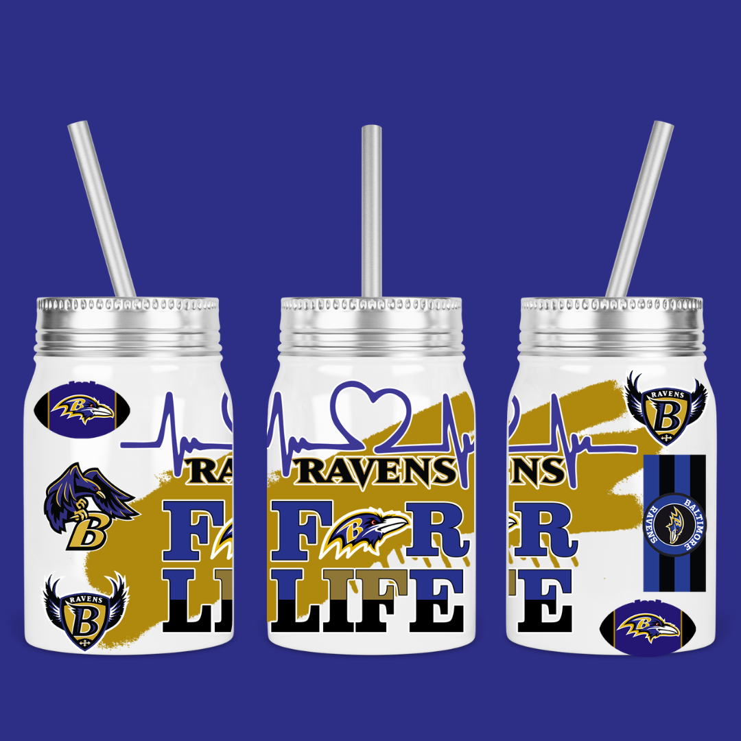 RAVENS 9.4*4.5 UVDTF CUP PRINT ONLY