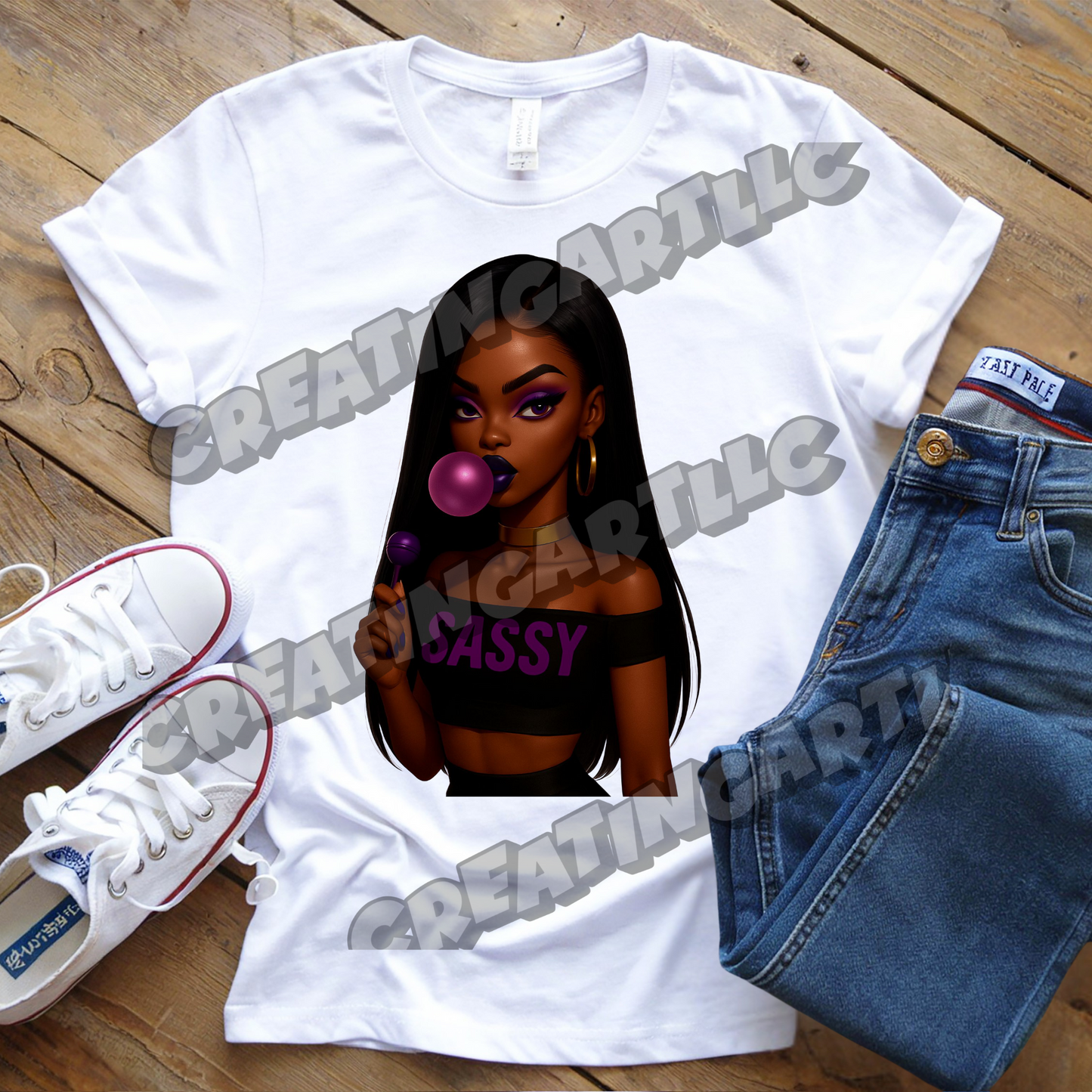 Sassy Black Girl PNG Bundle | Melanin Digital Art | Afrocentric Bubblegum Graphics | Instant Download”