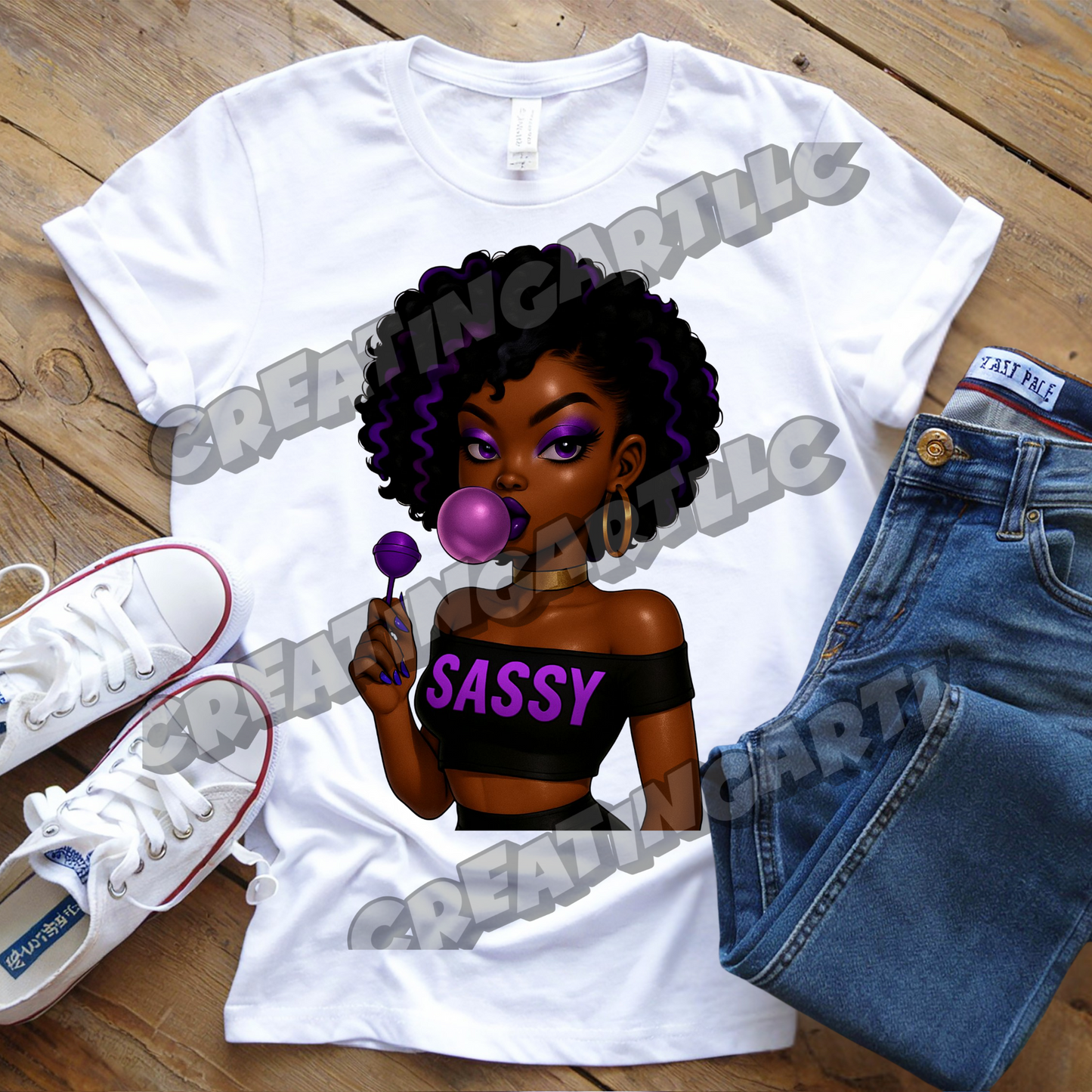 Sassy Black Girl PNG Bundle | Melanin Digital Art | Afrocentric Bubblegum Graphics | Instant Download”