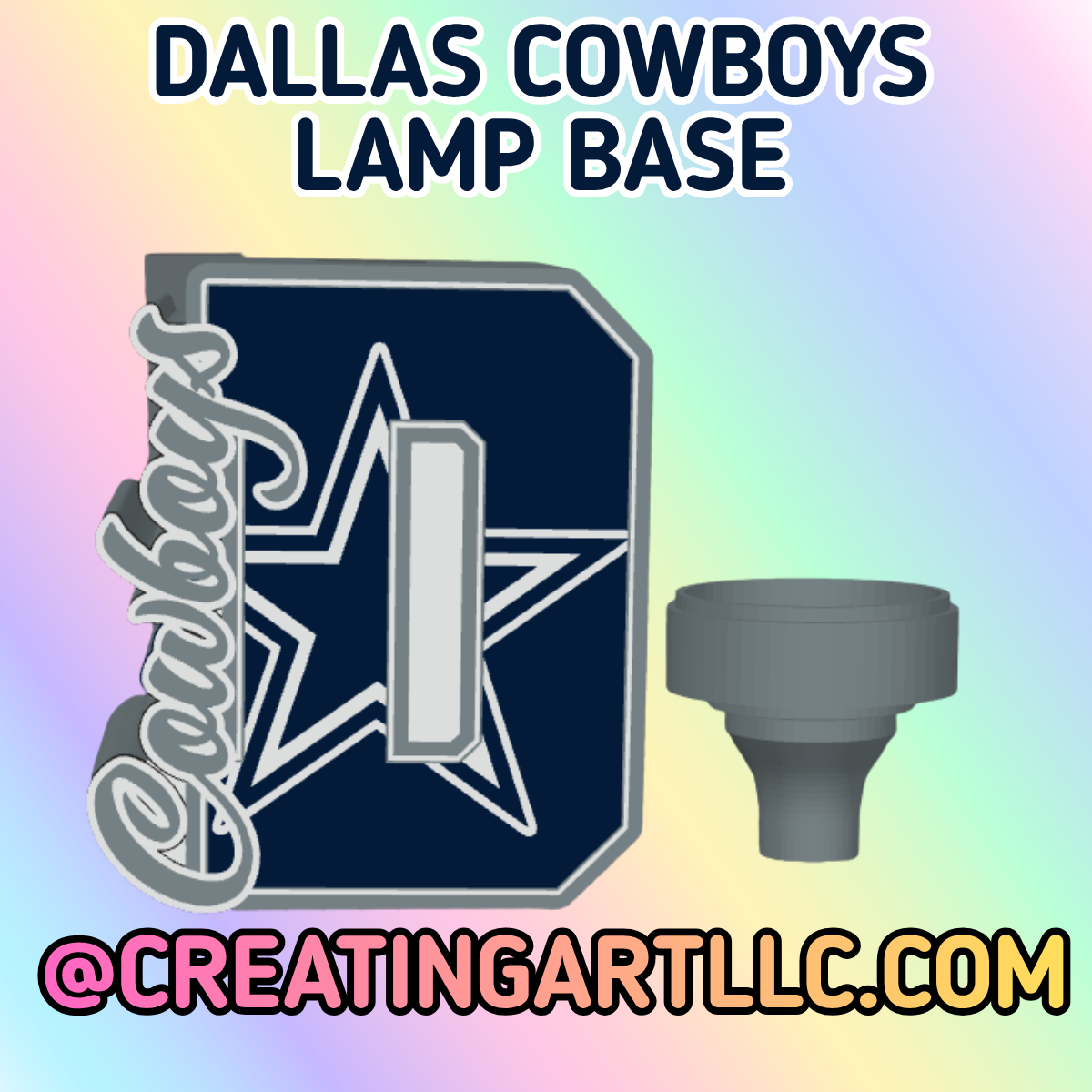 Dallas Lamp Base (digital file only)