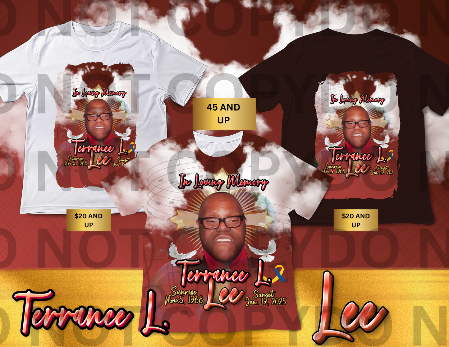 TERRANCE MEMORIAL SHIRTS