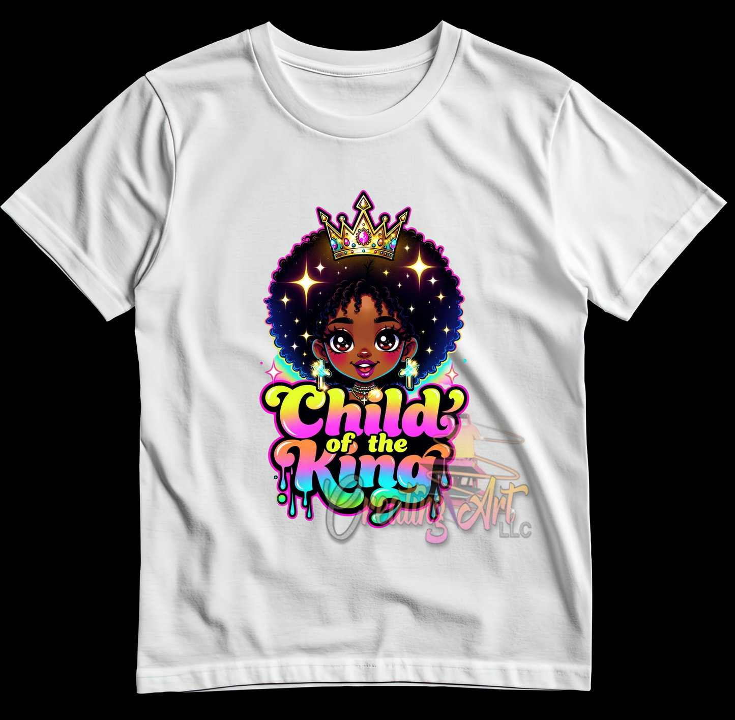 Child of the king Youth Design DTF Print 9.5 wide image
