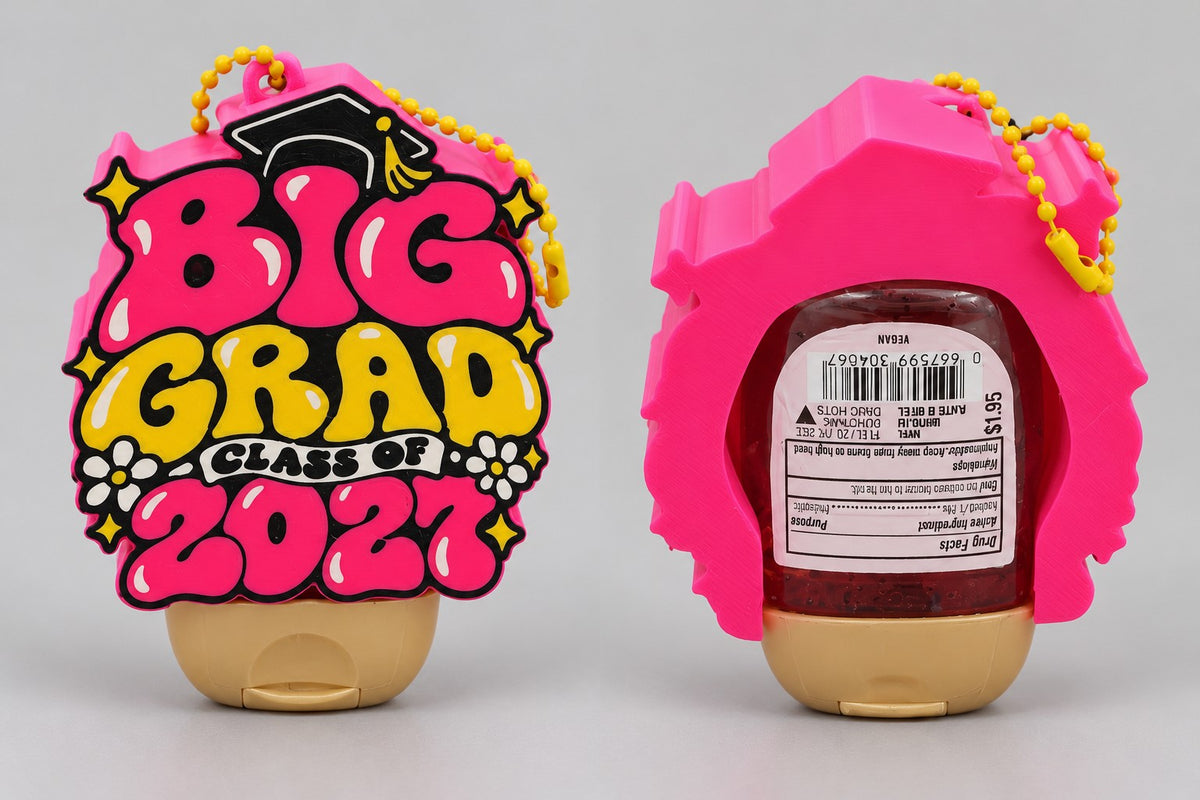BIG GRAD Class of 2027 PocketBac holder front and back mockup
