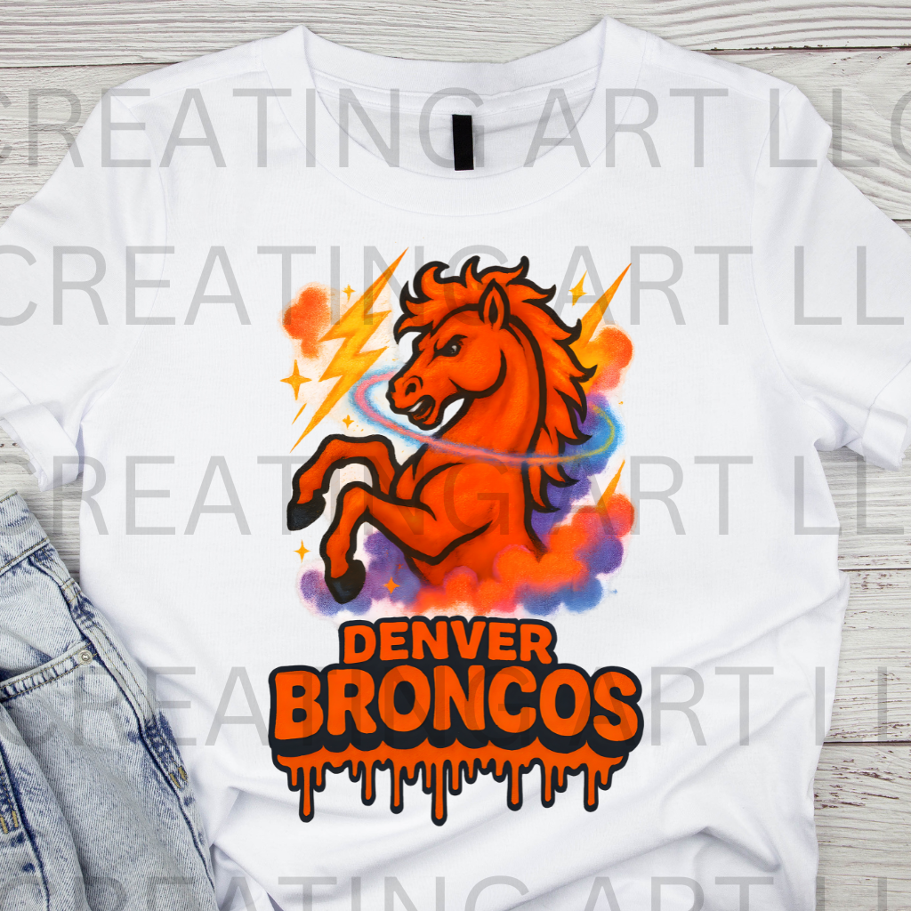 Broncos Sublimation png digital file