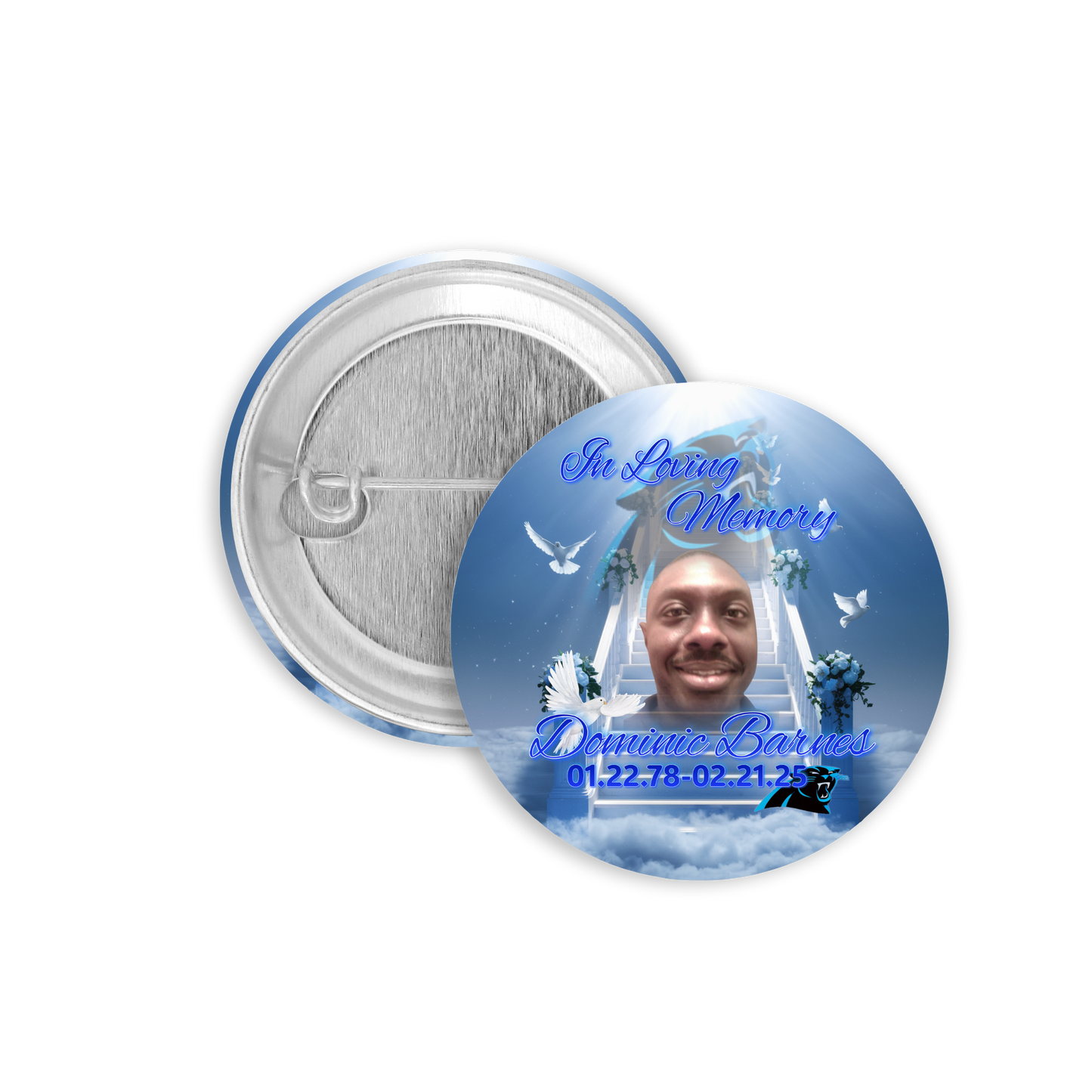 10 pk Memorial Buttons