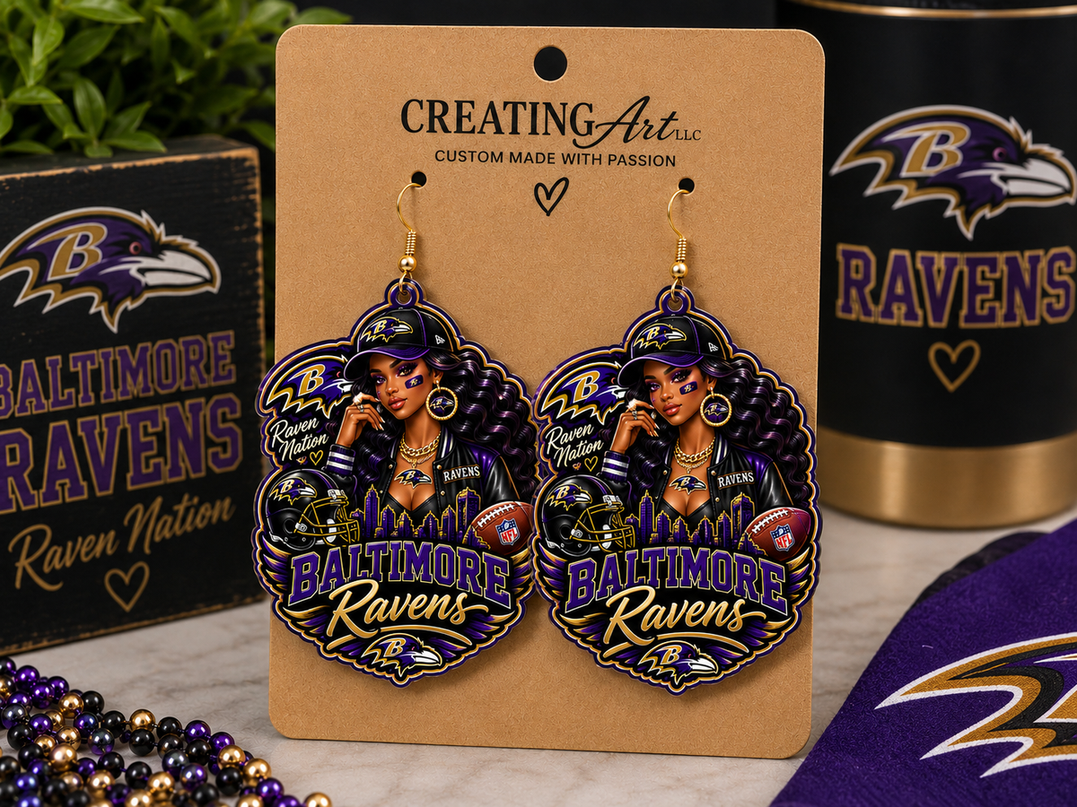 Team Acrylic Earrings