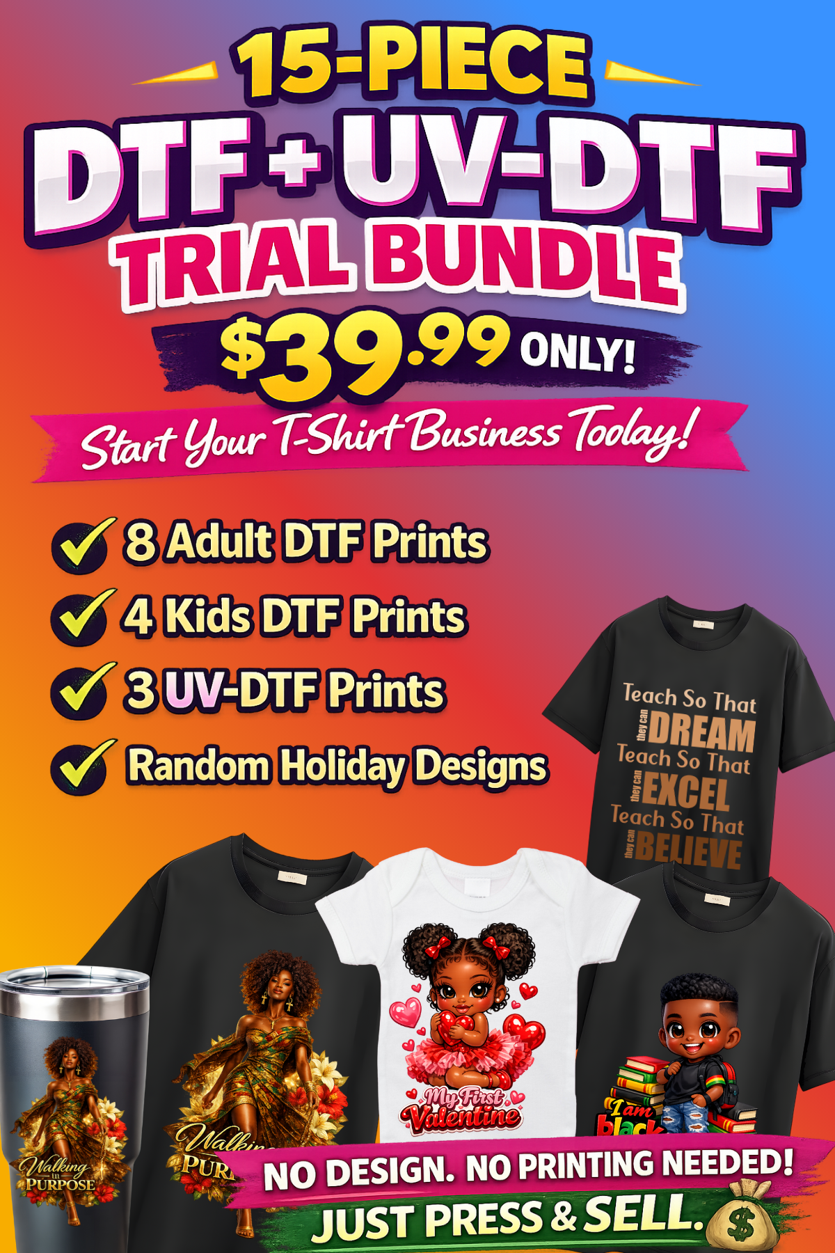 DTF AND UVDTF/ PRINT PACKAGE/BUNDLE