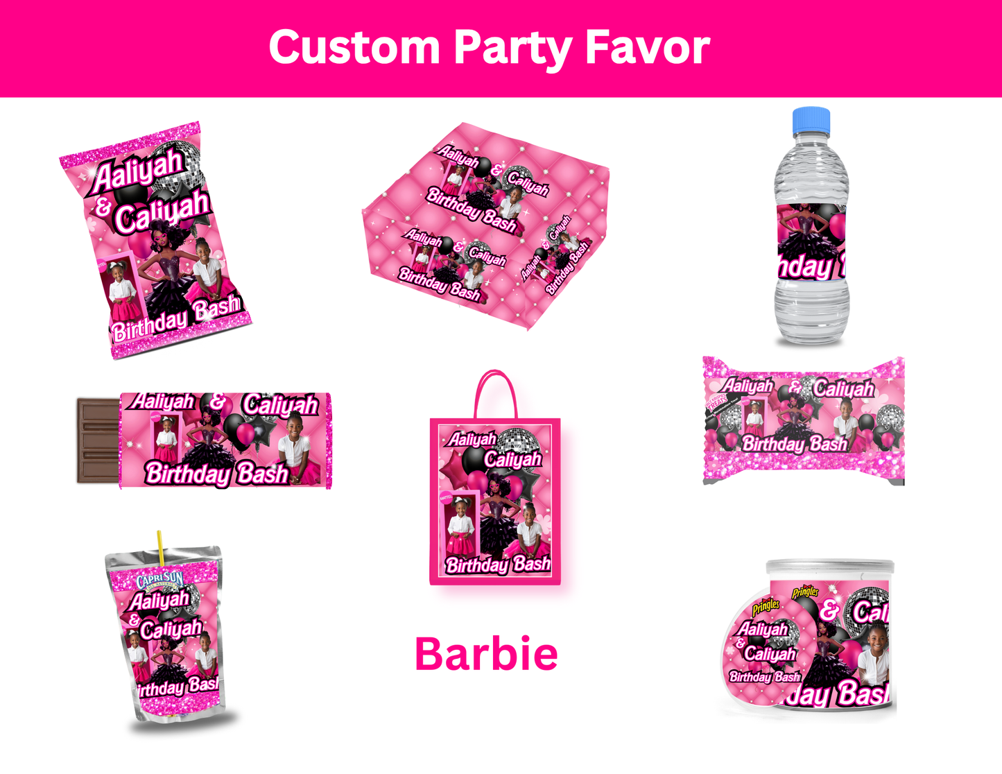 BARBIE EDITABLE TEMPLATE