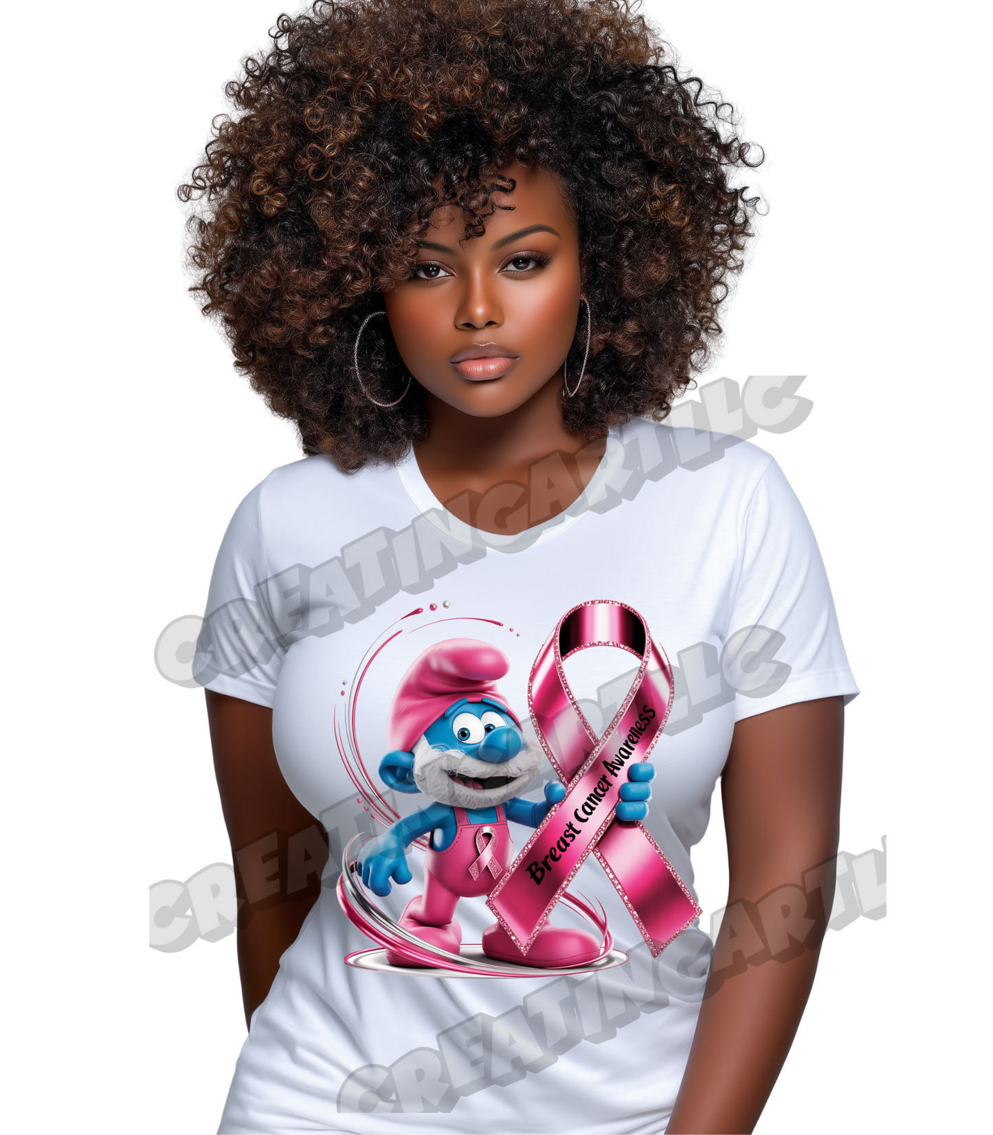 SMURF BREAST CANCER PAPA SMURF digital files