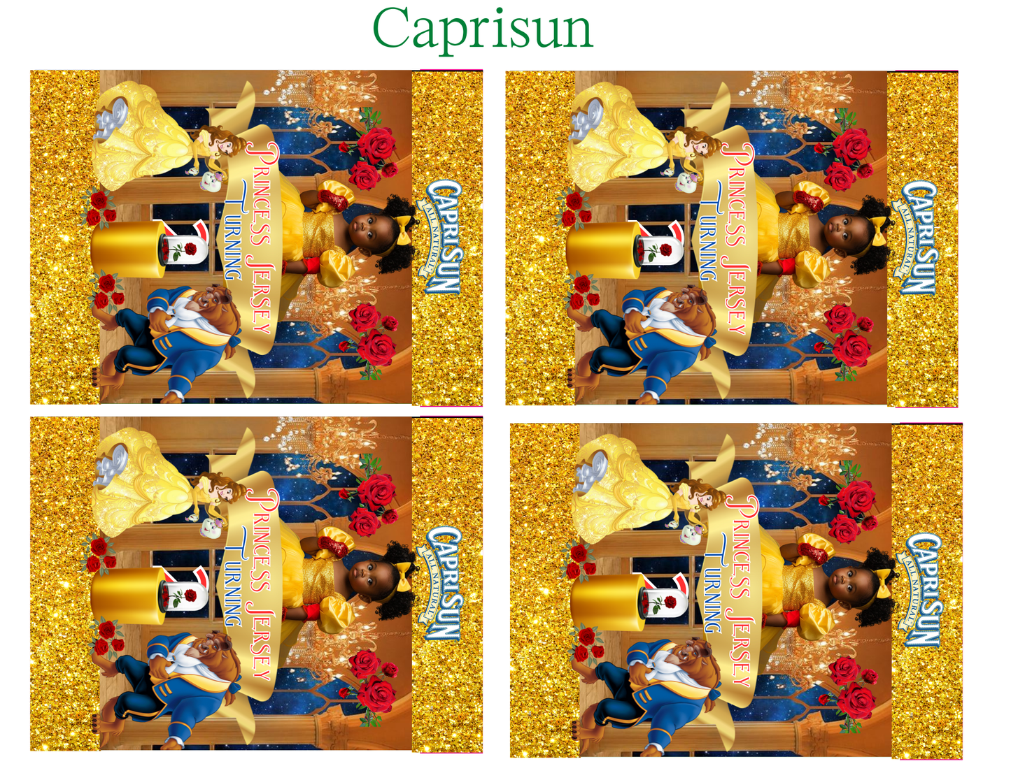 BEAUTY AND BEAST  EDITABLE TEMPLATE