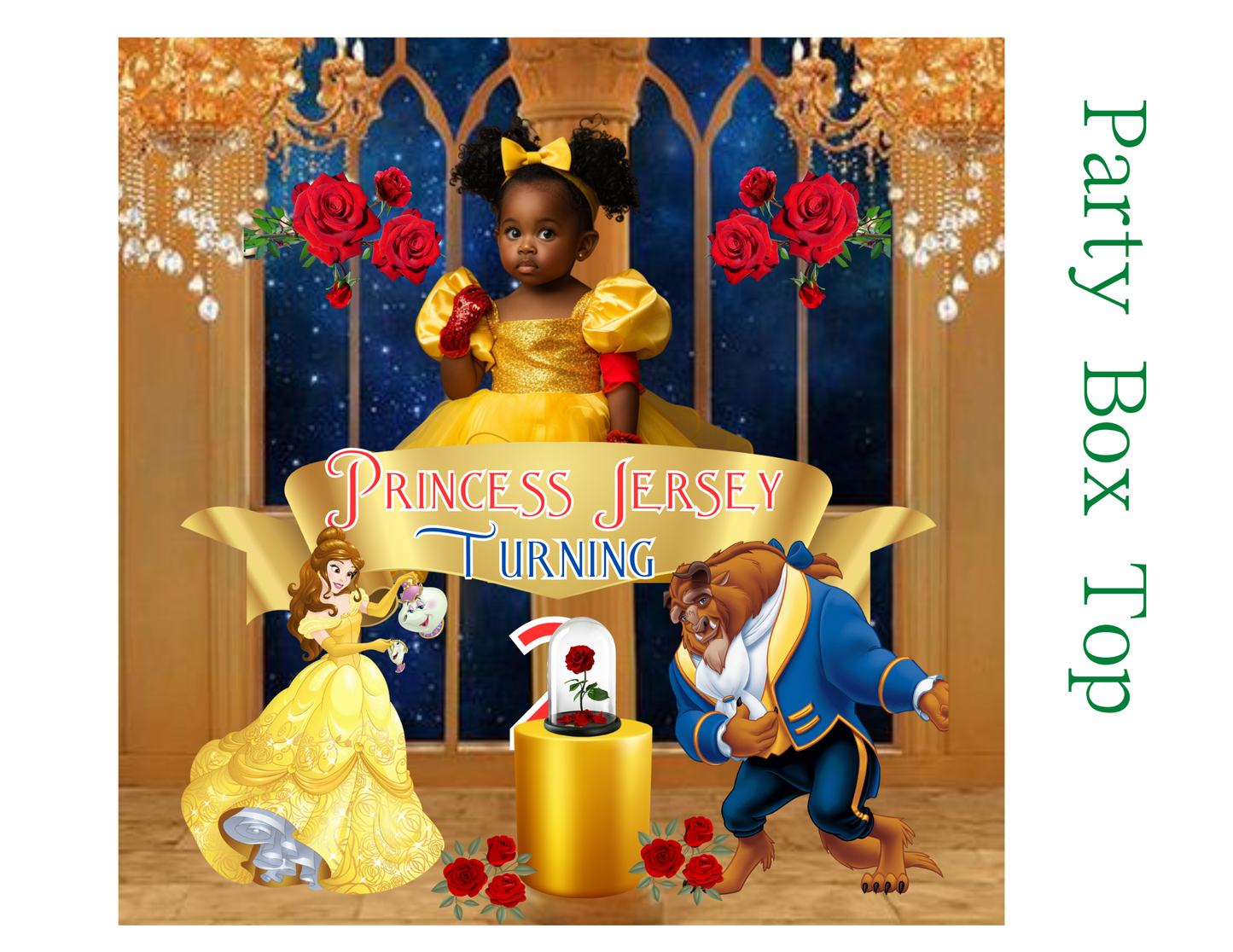 BEAUTY AND BEAST  EDITABLE TEMPLATE