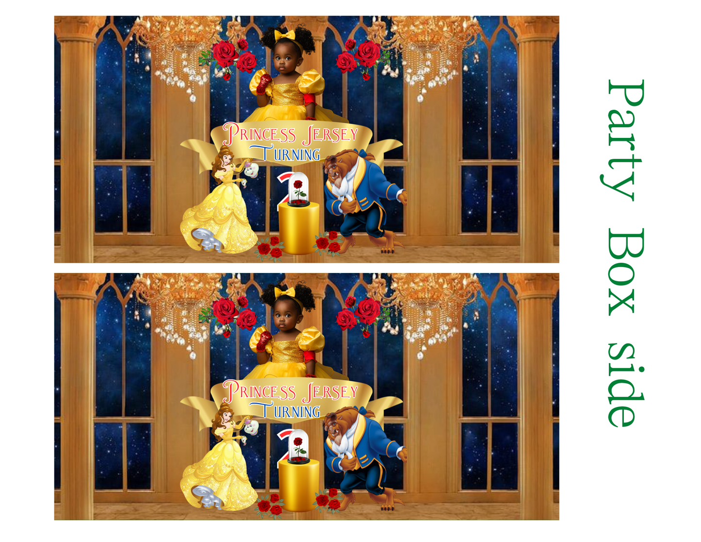 BEAUTY AND BEAST  EDITABLE TEMPLATE