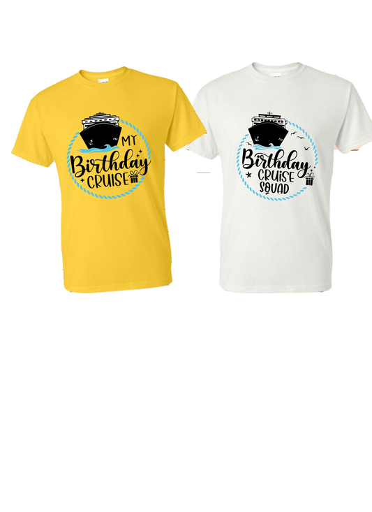 Birthday Cruise shirts