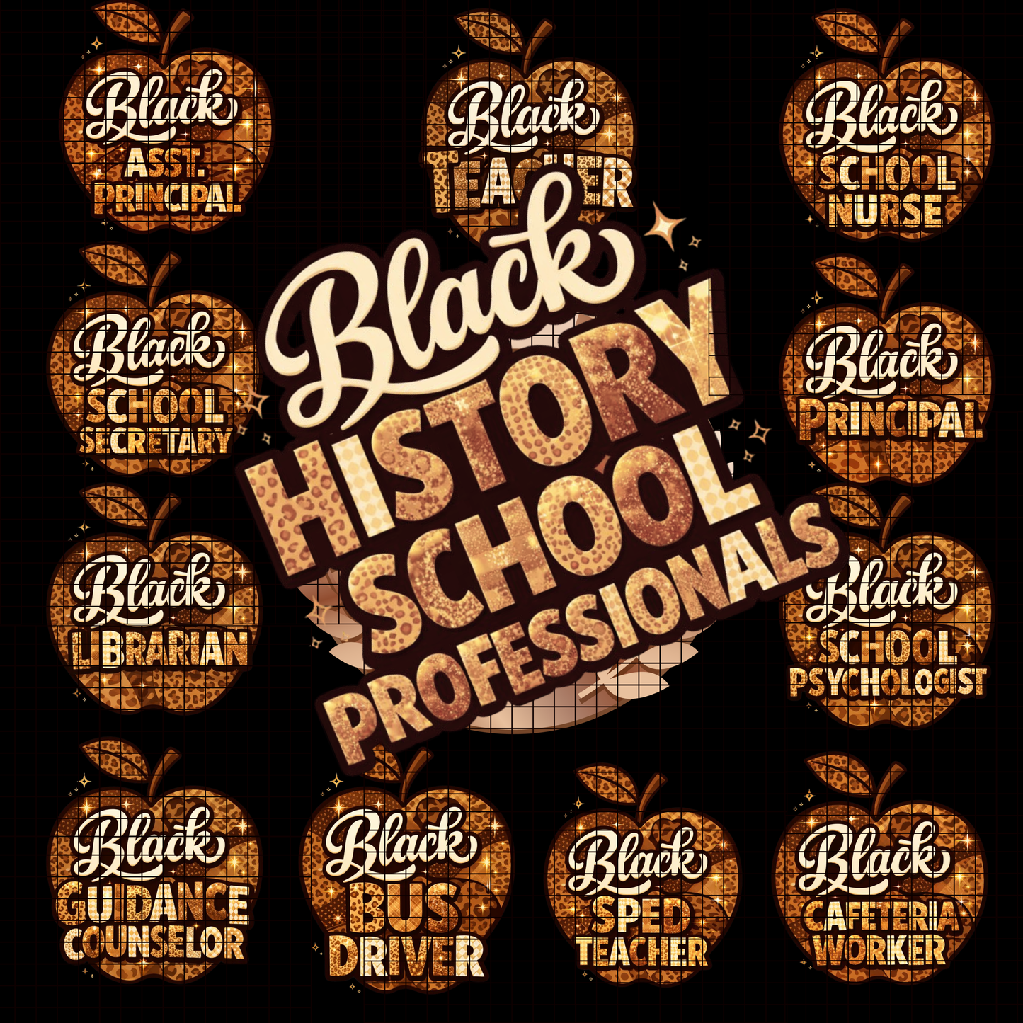 DTF PRINTS SCHOOL PROFESSIONALS 10 inch