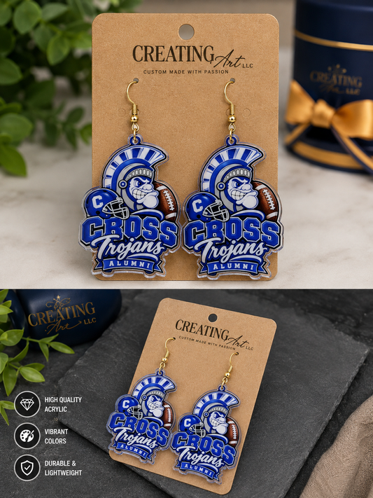 HIGH SCHOOL ACRYLIC EARRINGS