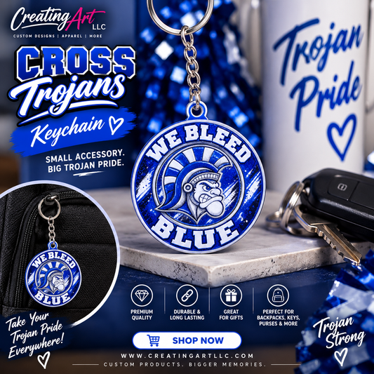 WE BLEED BLUE KEY CHAIN