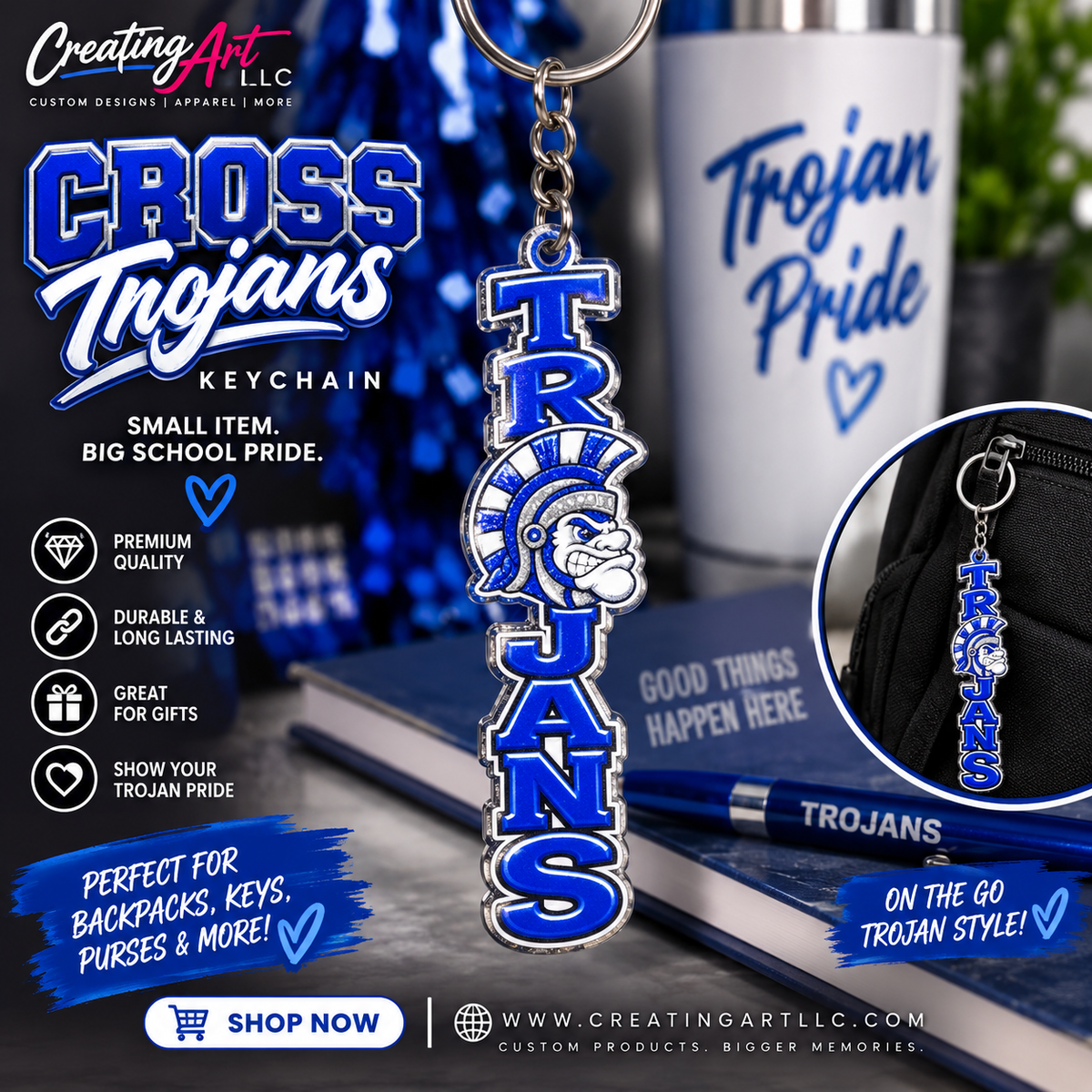 TROJANS KEY CHAIN