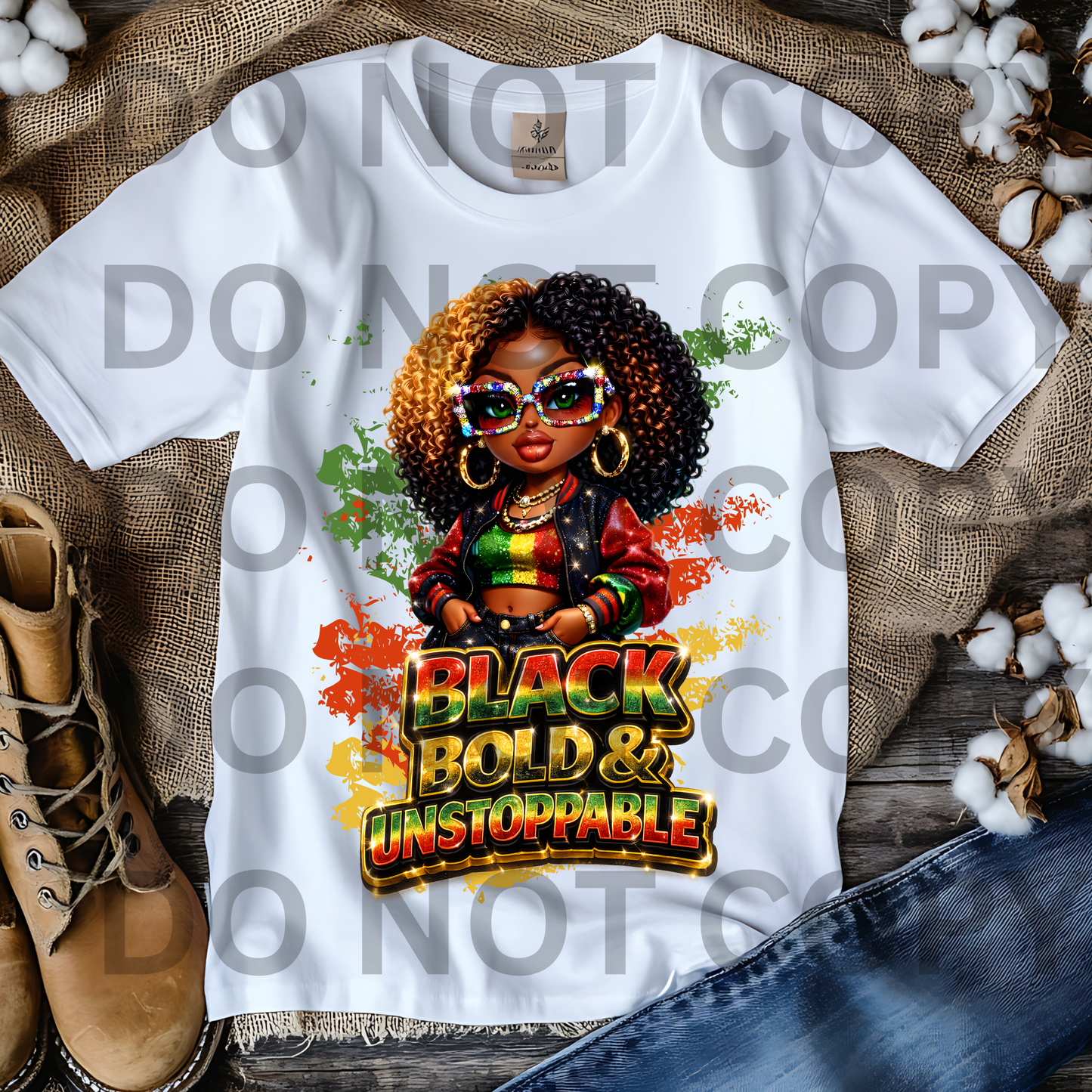 Black Bold And Unstoppable Digital File