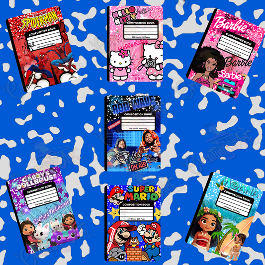 Customized Composition Notebooks
