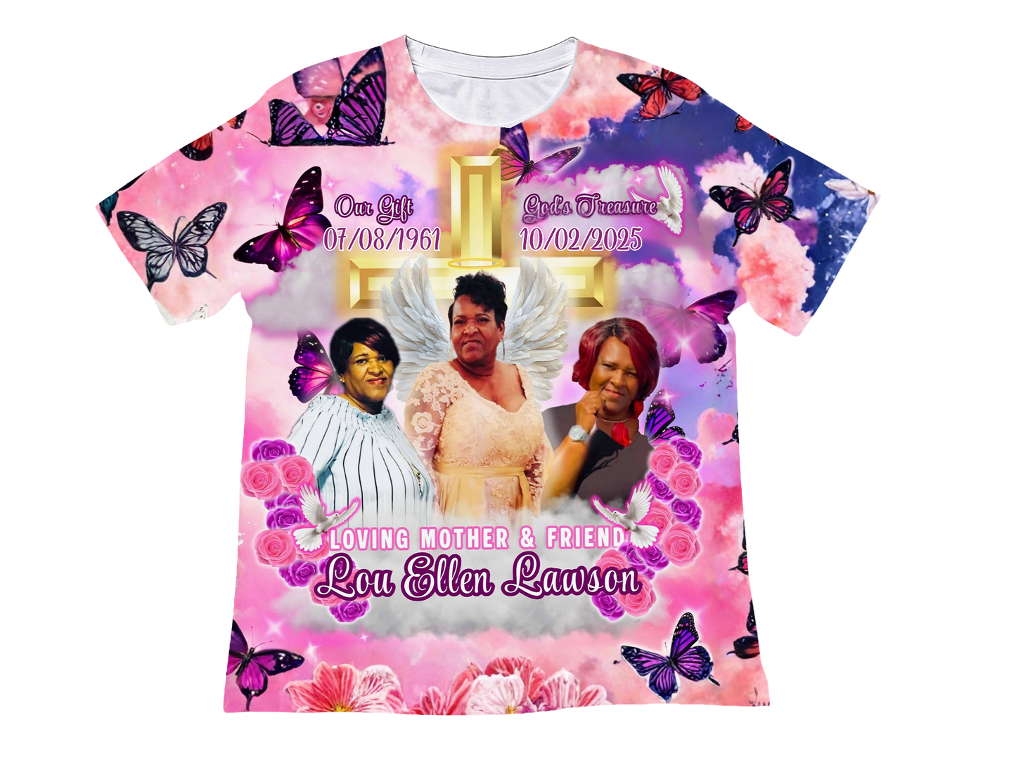 Lou Ellen Full Front Memorial Shirts