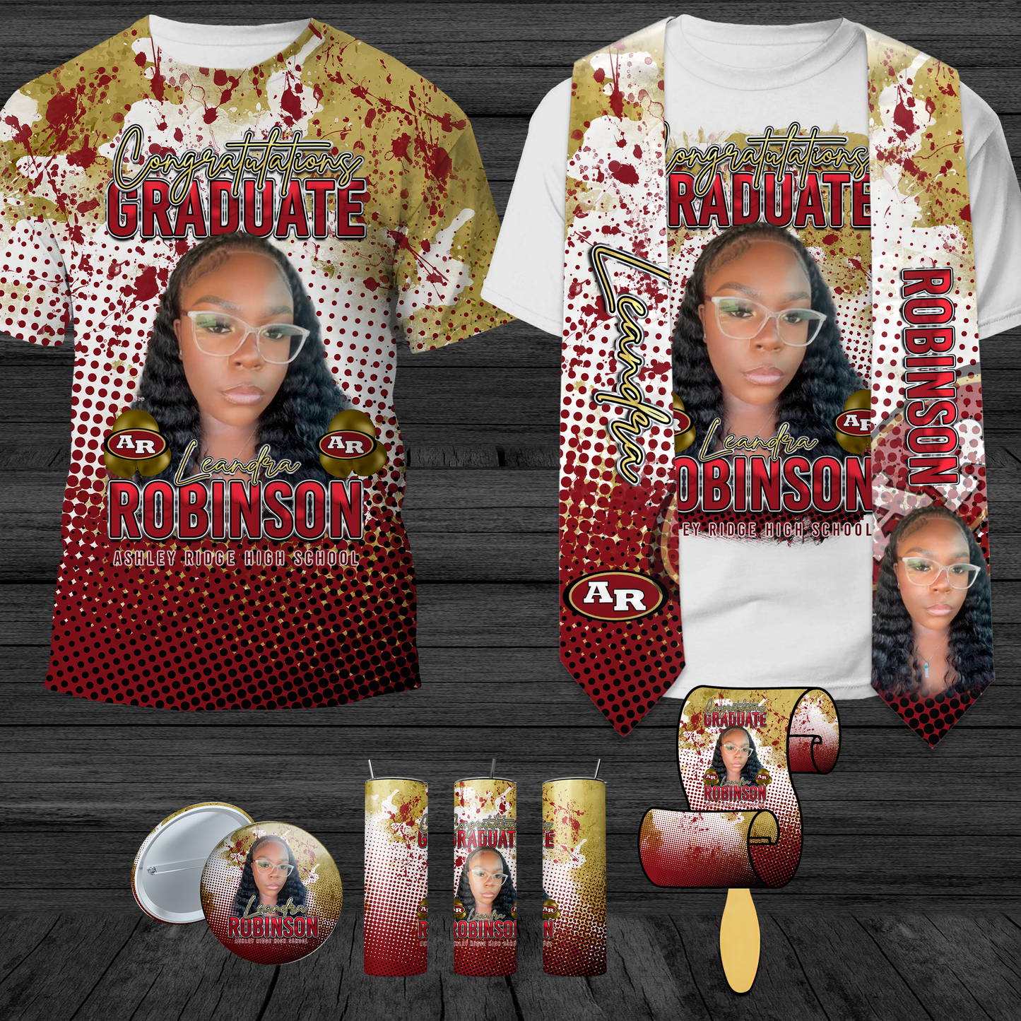 Leandra Robinson Graduation shirts