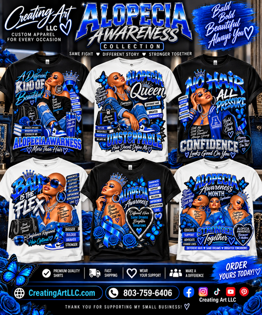 Alopecia Warrior Shirts | Confidence & Awareness Graphic Tees