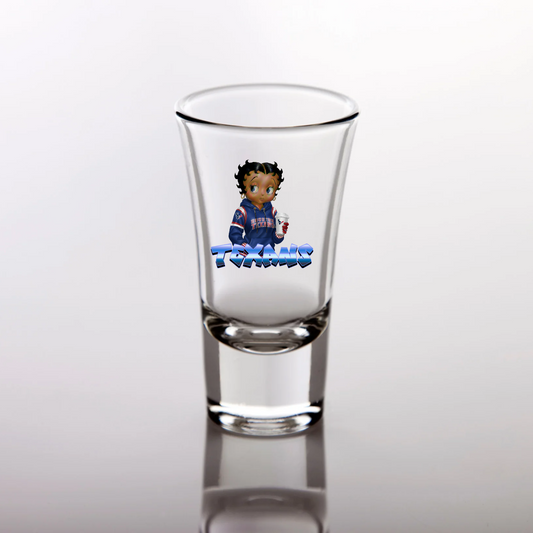 NFL BETTY BOOP SHOT GLASSES  ( uvdtf  Prints Only)