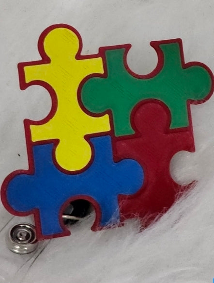 Autism Interchangeable Badge Reels