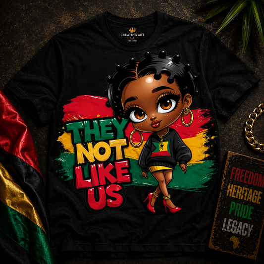 Juneteenth T-Shirt |They Not Like Us Celebrate Freedom & Black Culture | Creating Art