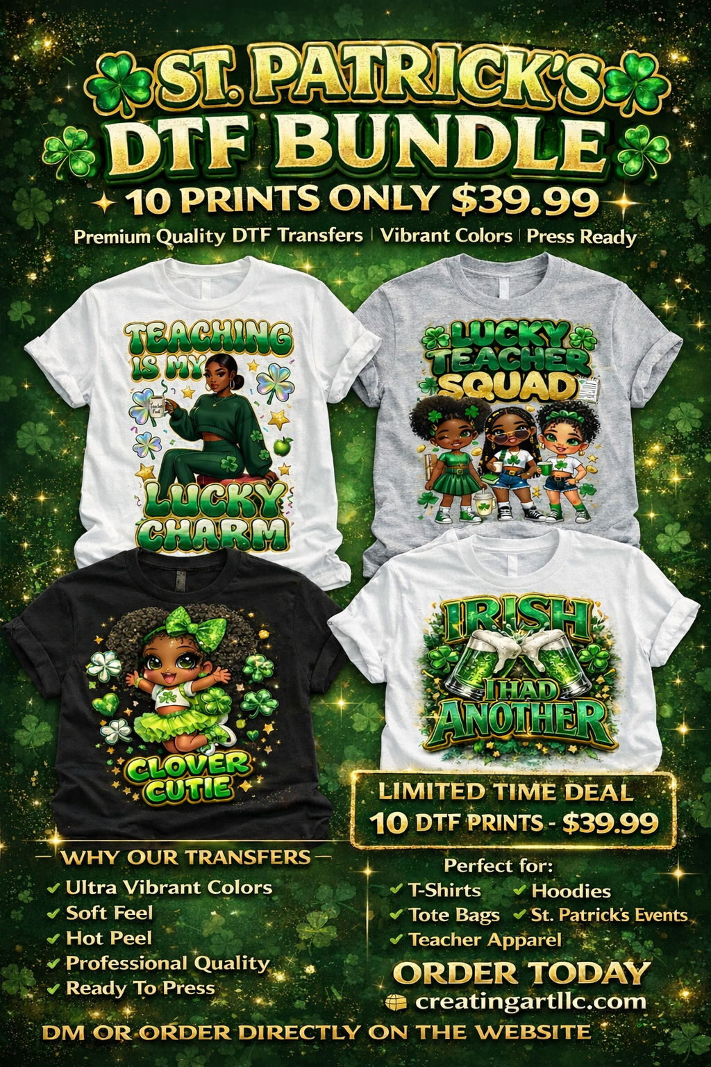 ST PATRICK DAY DTF PRINTS BUNDLE