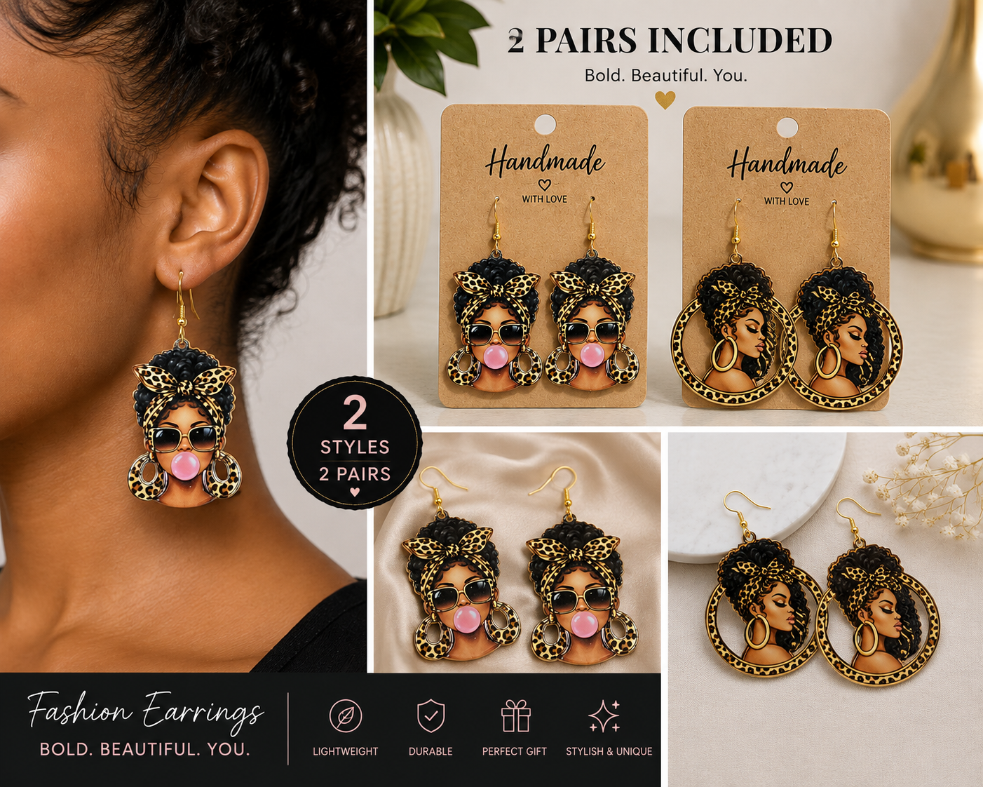 Custom acrylic earrings
