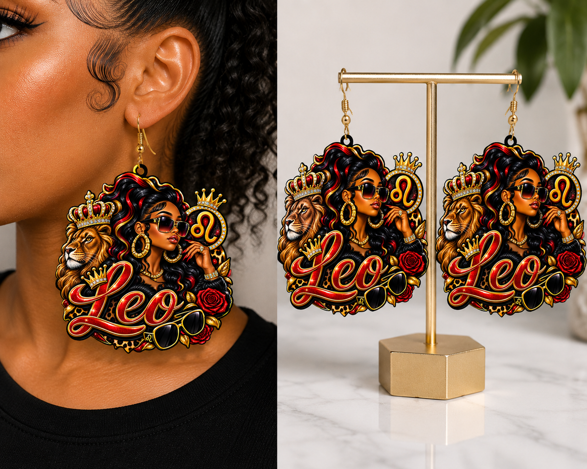 Zodiac Sign Earrings | Urban Statement Earrings | Astrology Earrings | Birthday Gift