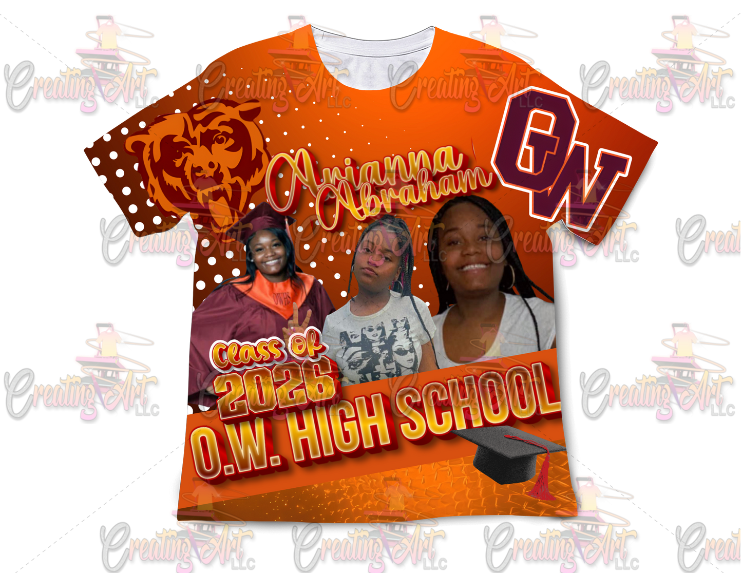 Arianna Graduation  3D Shirts