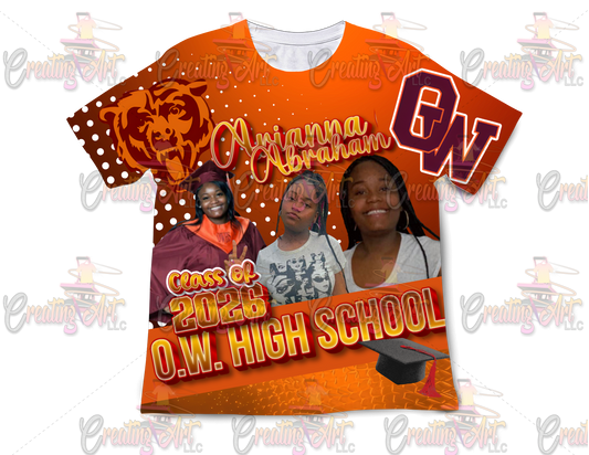 Arianna Graduation  3D Shirts