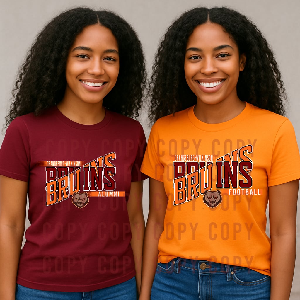 O W Football and Alumni tshirts