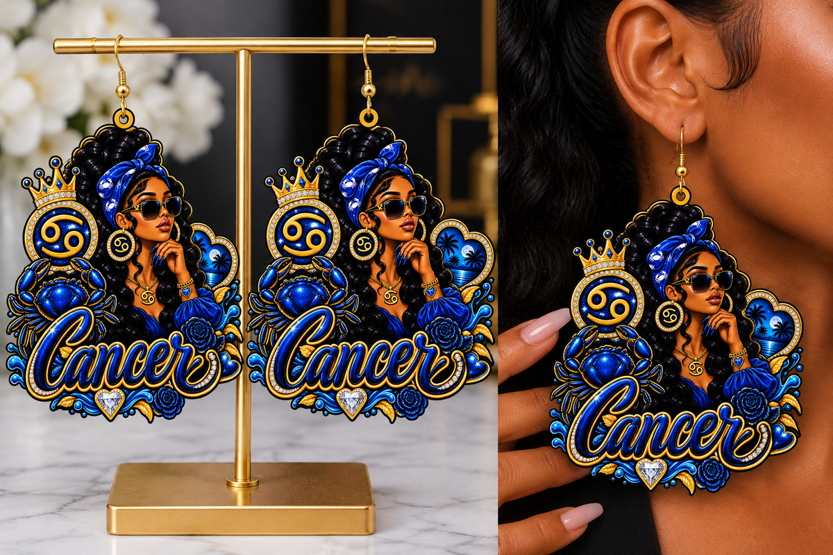 Zodiac Sign Earrings | Urban Statement Earrings | Astrology Earrings | Birthday Gift