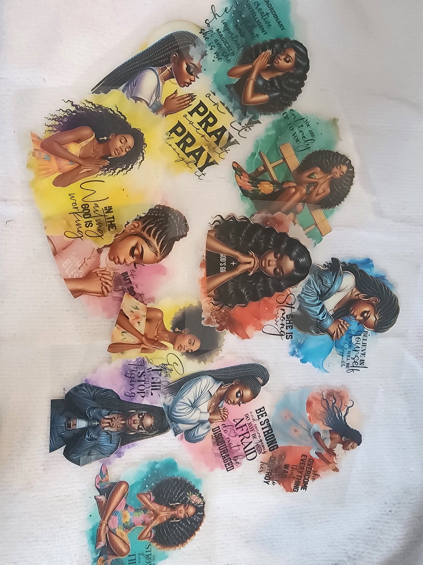 12ct UVDTF faith stickers