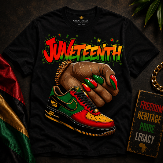 Juneteenth T-Shirt |Sneaker 3 Celebrate Freedom & Black Culture | Creating Art