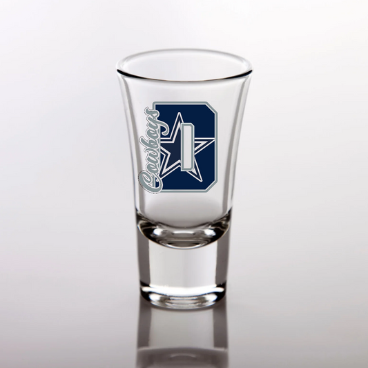 NFL LETTERS SHOT GLASSES  ( uvdtf  Prints Only)