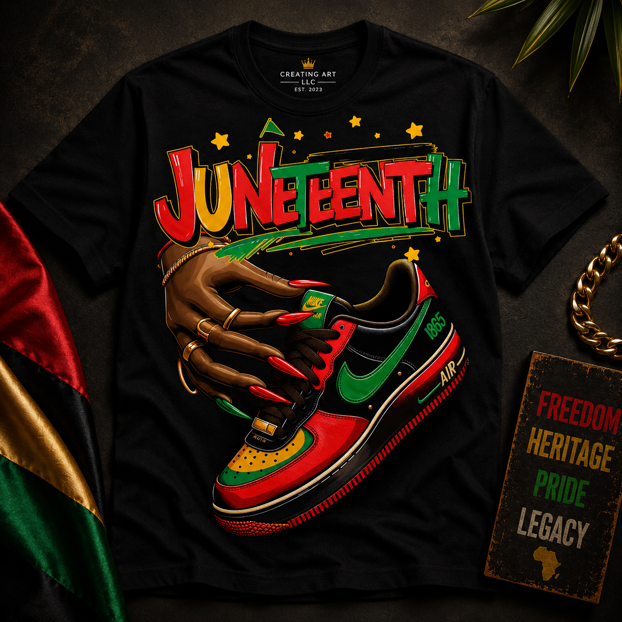Juneteenth T-Shirt |Sneaker 2 Celebrate Freedom & Black Culture | Creating Art