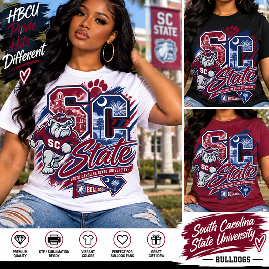 South Carolina State University Bulldogs shirt mockup